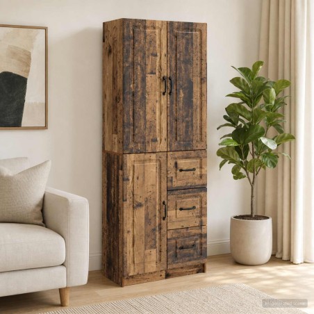 Ensemble de Meubles 2 pcs Bois ancien Bois d'ingénierie 619664619664