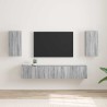 Meuble TV mural Montage mural 2 pcs Gris Sonoma 30 x 31 x 60 cm 619665619665