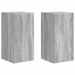 Meuble TV mural Montage mural 2 pcs Gris Sonoma 30 x 31 x 60 cm 619665619665