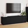 Meuble TV Chêne noir 180 x 38 x 49 cm Bois d'ingénierie 619666619666