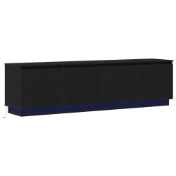 Meuble TV Chêne noir 180 x 38 x 49 cm Bois d'ingénierie 619666619666
