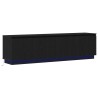 Meuble TV Chêne noir 180 x 38 x 49 cm Bois d'ingénierie 619666619666