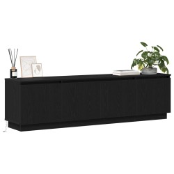 Meuble TV Chêne noir 180 x 38 x 49 cm Bois d'ingénierie 619666619666