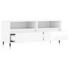 Meuble TV blanc brillant 100x34,5x44,5 cm bois d'ingénierie 619671619671