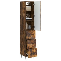 Ensemble de Meubles 2 pcs Chêne fumé 33 x 34,5 x 90 cm 619675619675