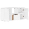 Meuble TV avec tiroir ODDA blanc 79x24x40 cm bois massif pin 619677619677