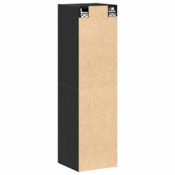 Meuble TV mural Chêne noir 30,5 x 30 x 110 cm Bois d'ingénierie 619678619678
