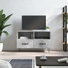 Meuble TV Gris béton 80x36x50 cm Bois d'ingénierie 619680619680