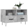 Meuble TV Gris béton 80x36x50 cm Bois d'ingénierie 619680619680