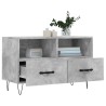 Meuble TV Gris béton 80x36x50 cm Bois d'ingénierie 619680619680