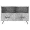 Meuble TV Gris béton 80x36x50 cm Bois d'ingénierie 619680619680