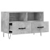 Meuble TV Gris béton 80x36x50 cm Bois d'ingénierie 619680619680