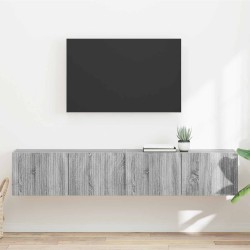 Meuble TV mural 2 pcs Gris Sonoma 78,5 x 31 x 29,5 cm 619682619682