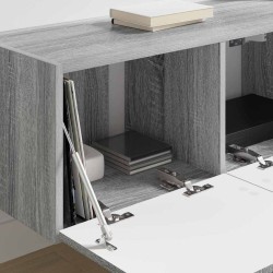 Meuble TV mural 2 pcs Gris Sonoma 78,5 x 31 x 29,5 cm 619682619682