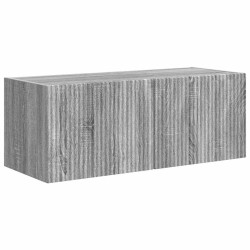 Meuble TV mural 2 pcs Gris Sonoma 78,5 x 31 x 29,5 cm 619682619682