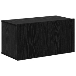 Meuble TV mural 4 pcs Chêne noir Bois d'ingénierie 619683619683