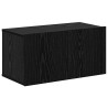 Meuble TV mural 4 pcs Chêne noir Bois d'ingénierie 619683619683
