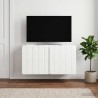 Meuble TV mural 59,5 x 31 x 30 cm Blanc brillant 619684619684