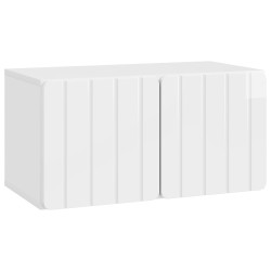 Meuble TV mural 59,5 x 31 x 30 cm Blanc brillant 619684619684
