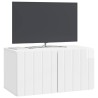 Meuble TV mural 59,5 x 31 x 30 cm Blanc brillant 619684619684