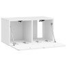 Meuble TV mural 59,5 x 31 x 30 cm Blanc brillant 619684619684
