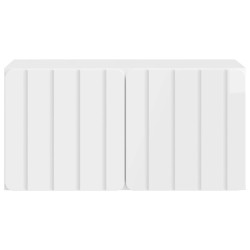Meuble TV mural 59,5 x 31 x 30 cm Blanc brillant 619684619684