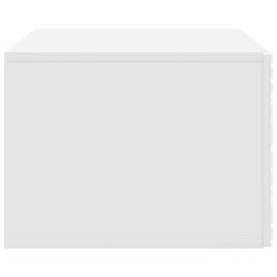Meuble TV mural 78,5 x 31 cm Blanc brillant Bois d'ingénierie 619685619685