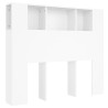 Armoire à tête de lit Blanc 120x18,5x102,5 cm 619692619692