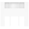 Armoire à tête de lit Blanc 120x18,5x102,5 cm 619692619692