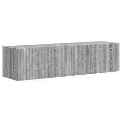 Meuble TV mural 2 pcs Gris Sonoma 60 x 31 x 29,5 cm 619693619693