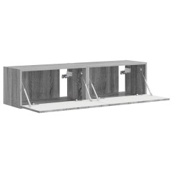 Meuble TV mural 2 pcs Gris Sonoma 60 x 31 x 29,5 cm 619693619693