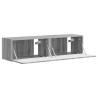 Meuble TV mural 2 pcs Gris Sonoma 60 x 31 x 29,5 cm 619693619693