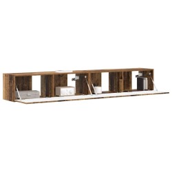 Meuble TV mural 2 pcs Bois Ancien 98 x 31 x 29,5 cm 619694619694