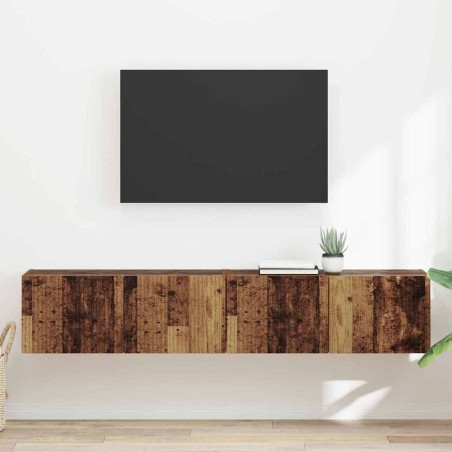 Meuble TV mural 2 pcs Bois Ancien 78,5 x 31 x 29,5 cm 619695619695