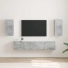 Meuble TV mural 2 pcs Béton 30 x 31 x 60 cm Bois d'ingénierie 619696619696