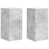 Meuble TV mural 2 pcs Béton 30 x 31 x 60 cm Bois d'ingénierie 619696619696