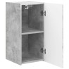 Meuble TV mural 2 pcs Béton 30 x 31 x 60 cm Bois d'ingénierie 619696619696