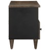 Meuble TV noir 100x33x46 cm bois massif de manguier 619698619698