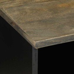 Meuble TV noir 100x33x46 cm bois massif de manguier 619698619698