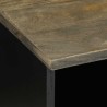 Meuble TV noir 100x33x46 cm bois massif de manguier 619698619698