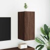 Meuble TV mural avec lumières LED chêne marron 30,5x35x70 cm 619700619700