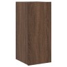 Meuble TV mural avec lumières LED chêne marron 30,5x35x70 cm 619700619700