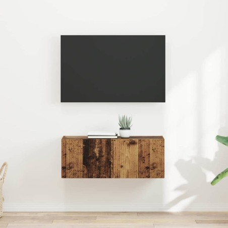 Meuble TV mural 2 pcs Bois Ancien 39 x 31 x 29,5 cm 619707619707