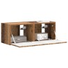 Meuble TV mural 2 pcs Bois Ancien 39 x 31 x 29,5 cm 619707619707