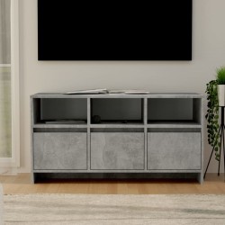 Meuble TV Gris béton 102x37,5x52,5 cm Bois d'ingénierie 619709619709