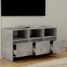 Meuble TV Gris béton 102x37,5x52,5 cm Bois d'ingénierie 619709619709