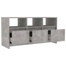 Meuble TV Gris béton 102x37,5x52,5 cm Bois d'ingénierie 619709619709