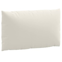 Coussins de palette lot de 2 crème mélangé tissu 619711619711