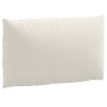 Coussins de palette lot de 2 crème mélangé tissu 619711619711