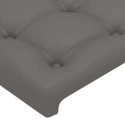 Tête de lit à LED Gris 160x5x78/88 cm Similicuir 619713619713